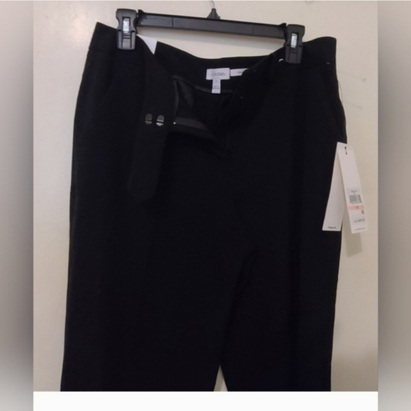NWT Calvin Klein Classic Fit Trouser Leg Stretch Luxe, Size:10, Color: Black - Picture 7 of 12